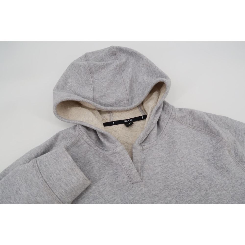 Public Rec Politan Hoodie Mens Large‎ Gray Stretch Performance Pullover Kangaroo